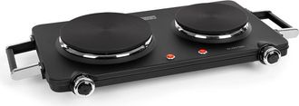 Klarstein Klarstein Cookorama Placa De Cocci&oacute;n Doble De 1900-2250 W 150/180 Mm &Oslash; 5 Potencias Negra