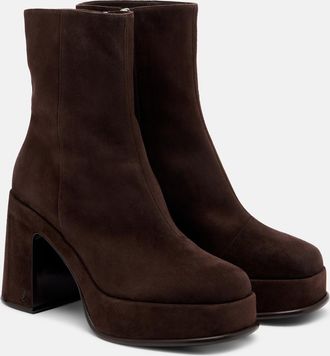 Jimmy Choo London Hadi suede platform ankle boots
