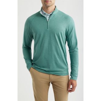 Johnnie-O Freeborne PREP-FORMANCE Quarter Zip Pullover in Sublime at Nordstrom, Size Xx-Large