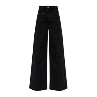 Isabel Marant Dames, Jeans, Zwart, Maat: XS Katoen