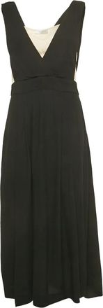 Sandro Abito midi smanicato in cr&ecirc;pe - Nero