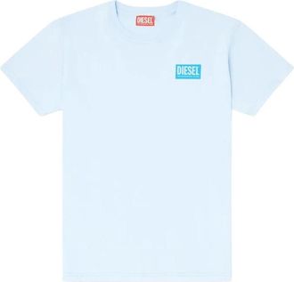 Diesel T-Normy-S6 T-Shirt - Dames - T-shirts - Blauw - S - Katoen - Tops