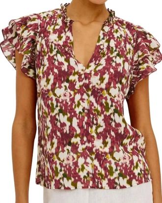 Rails Calista Top In Cardinal Floral