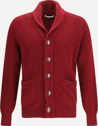 Brunello Cucinelli Cardigan a costine in cotone Man 52