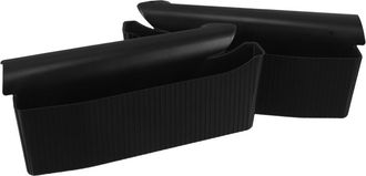 OEM 3 Pares De Cajas De Almacenamiento De Pl&aacute;stico Negro Para La Consola Central Del Coche
