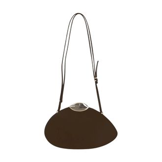 Benedetta Bruzziches Leren tas met bovenhandvat- magnetische sluiting - Dames - Schoudertassen - Bruin - ONE Size - Leer - Tassen