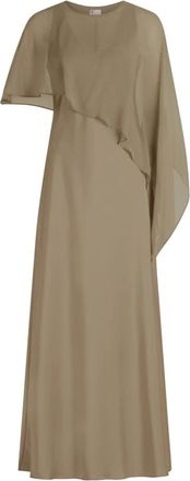 Vera Mont Kleedjes, Dames, Bruin, L, Slim Fit Cocktailjurk