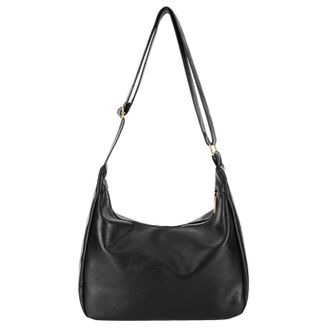 Generic PU Leather Crossbody Bag Retro Shoulder Bag Large Commute Tote Handbag (Black)