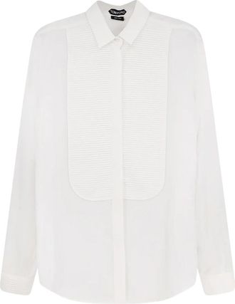 Tom Ford Pleated Plastron Shirt - Dames - Overhemden - Wit - S - Overhemden