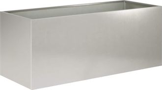 vidaXL Macetero De Jard&iacute;n Plateado 80 X 40 X 40 Cm Acero Inoxidable Vidaxl