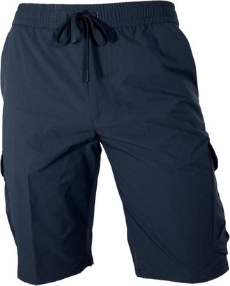 HUGO BOSS Urbanex Cargo Bermuda - Heren - Korte Broeken - Blauw - M - Polyester - Korte Broeken