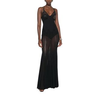 Elisabetta Franchi Dames, Jurken, Zwart, Maat: S