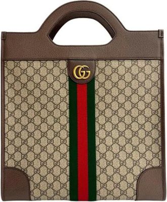 Gucci Pre-owned Tote Bags, female, Brown, Size: ONE SIZE Pre-owned Plastic Tote Bag