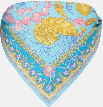 Versace Top a fascia Underwater Barocco in twill