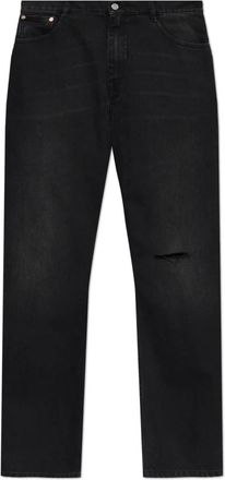 VETEMENTS Straight-Leg Jeans - Heren - Jeans - Zwart - Maat: W32 Katoen