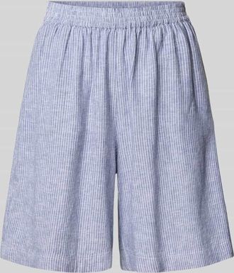 Boss Orange by Hugo Boss BOSS Orange Shorts aus Leinen-Viskose-Mix mit elastischem Bund in Hellblau, Gr&ouml;&szlig;e 34