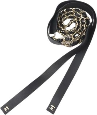 Chanel Pre-owned Belts, female, Black, Size: ONE SIZE Pre-owned Ribbon Belt