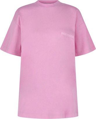 Balenciaga Upside Down Embroidered Logo T-Shirt