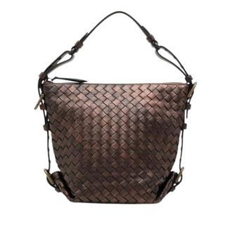 Bottega Veneta Pre-owned Vintage Woven Nappa Shoulder Bag - Dames - Pre-owned - Bruin - Maat: ONE Size Leer