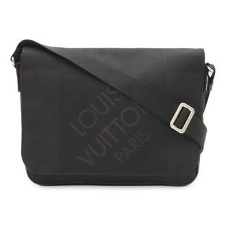 Louis Vuitton Pre-owned Petit Messager Damier Geant Schoudertas - Dames - Pre-owned - Zwart - Maat: ONE Size Taf