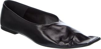 Khaite Marlene Leather Ballerina Flat