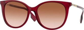 Burberry Womens BE4333F 55 303313 Sunglasses - Red - One Size