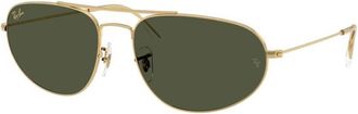 Ray-Ban Explorer IV Green Irregular Unisex Sunglasses RB3945 919631 62