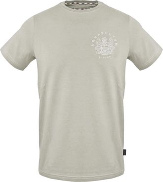 Aquascutum Effen Heren Logo T-Shirt (Grijs)