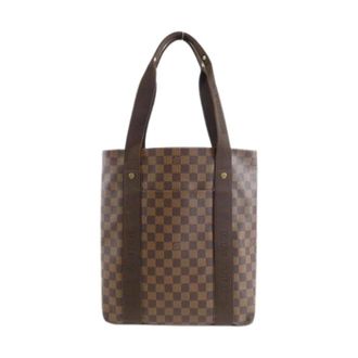 Louis Vuitton Pre-owned Tote Bags, male, Brown, Size: ONE SIZE Pre-owned Damier Bobour Coated Canvas Tote Bag