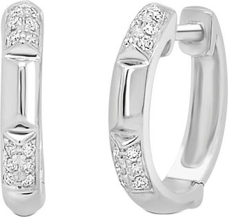 Sabrina Designs 14K 0.10 Ct. Tw. Diamond Huggie Earrings