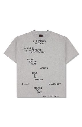 Pleasures Indoors Graphic T-Shirt in Heather at Nordstrom, Size Xx-Large