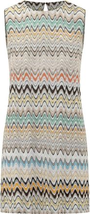 Missoni Multicolour Chevron Round Neck Dress