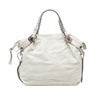 Gucci Pre-owned Handbags, female, White, Size: ONE SIZE Pre-owned Leather Hobo Bag
