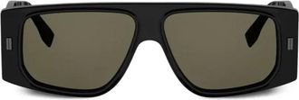 Fendi Sunglasses, male, Black, Size: 56 MM FF Squared Sunglasses