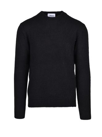 Dressism. Crewneck Sweater in Luxurious Black Blend