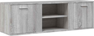 vidaXL Vidaxl - Mueble De Tv De Madera De Ingenier&iacute;a Gris Sonoma 120x34x37 Cm