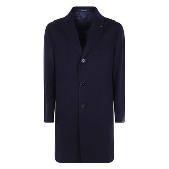 Tagliatore Single-Breasted Coats - Heren - Mantel - Blauw - M - Jassen