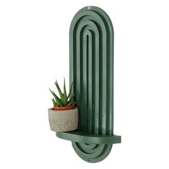 Dmora Mensola Pernumia, Un Estante, 20x9x40h Cm Verde