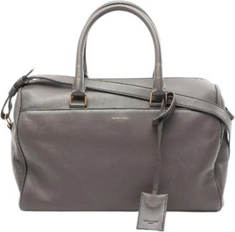Saint Laurent Pre-owned Classic Duffle 6 Leather 2way Bag - - Pre-owned - Donna - Grigio - ONE SIZE