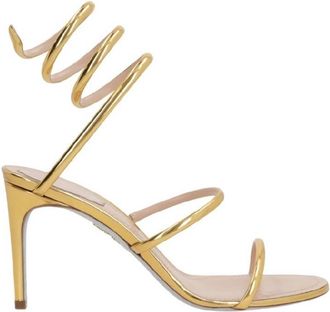 Rene Caovilla Dark Gold Leather Sandals, Brand Size 36 (US Size 6)