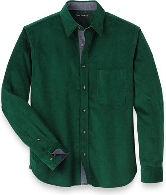 Paul Fredrick Slim Fit Cotton Corduroy Casual Shirt