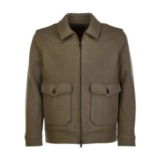 Circolo 1901 Wool Zip Bomber Jacket Cn3736 - male - Circolo 1901 - Light Jackets - Brown - L - Jackets