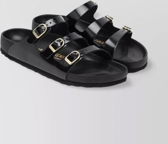 Birkenstock leather slide sandals