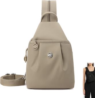 Generic Premium 3 In 1 Anti-Theft Travel Tote Bag, New Waterproof 2-Way Commuter Bag, Large Capacity Convertible Casual Bag (Khaki)