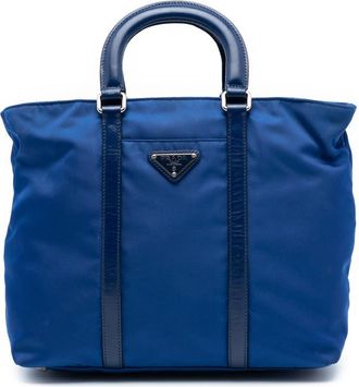 Prada Pre-owned Prada Vitello Trimmed Tessuto Satchel Unisex 80O4QLD1L5V06MU7