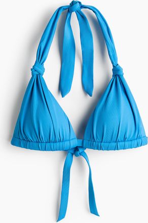 H&M Triangel-Bikinitop mit Push-up - Blau