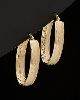 Italian Gold, Inc 14K Italian Gold Oval Hoops