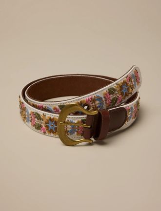 Lucky Brand Embroidered Bead Belt