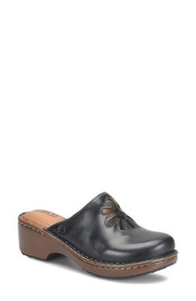 B&oslash;rn Torry Clog in Black Leather at Nordstrom Rack, Size 6
