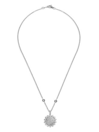 Leo Pizzo 18kt white gold Aurora diamond necklace - Silver